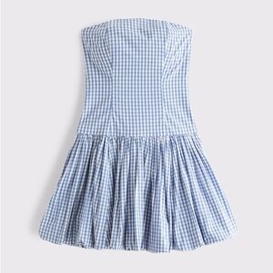 Bubble Hem Mini Dress Abercrombie